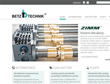 Tablet Screenshot of betz.cz